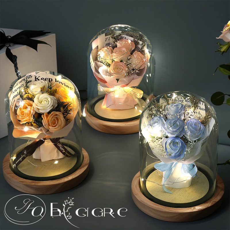 永生花玻璃罩摆件教师老师情人节