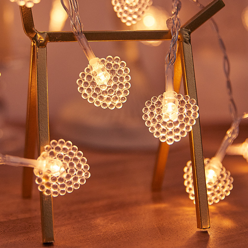 爱心少女房间布置装饰灯家用阳台