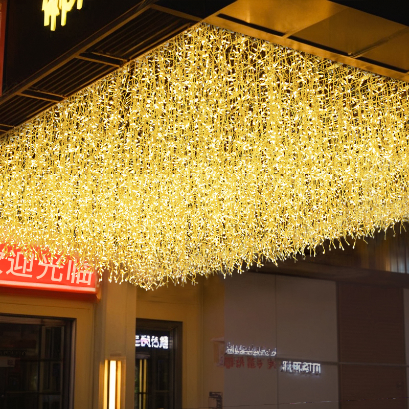 彩灯闪灯串灯星空网红瀑布星空