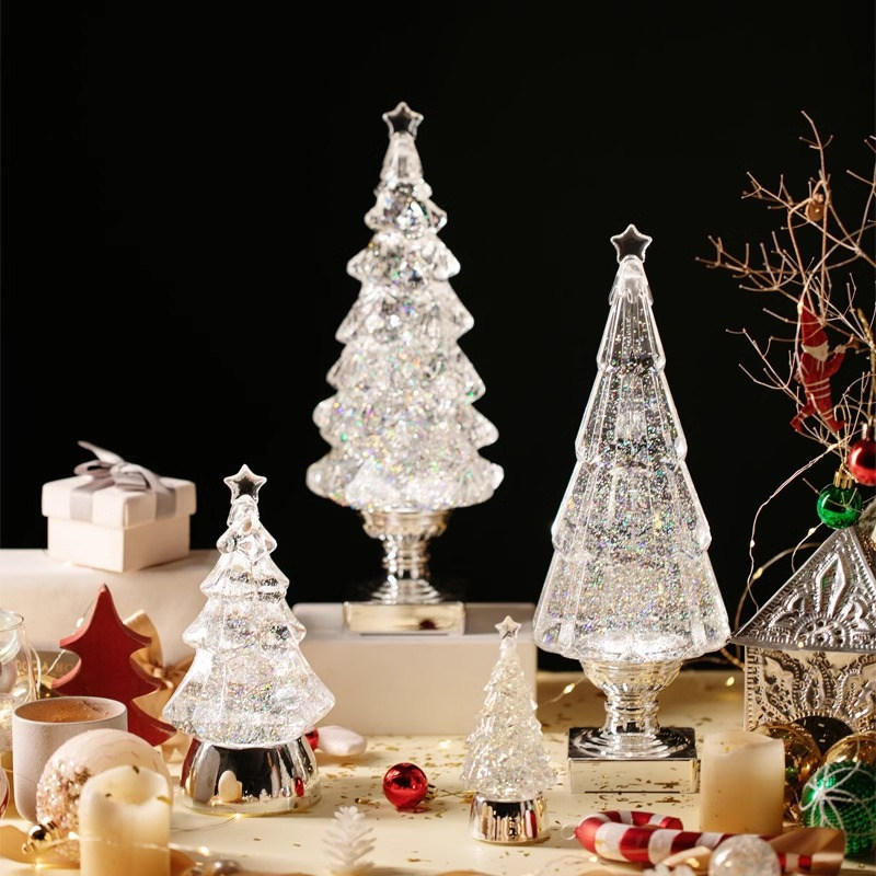 圣诞节装饰品桌面摆件迷你发光