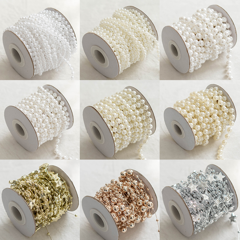 圣诞树挂件饰品珍珠星星链子