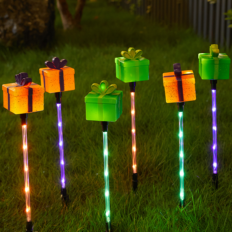 2026太阳能圣诞节装饰品圣诞小鹿室外氛围地插灯花园庭院发光灯串