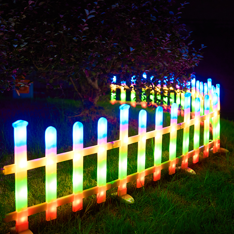 太阳能户外氛围栏灯庭院栅栏花园