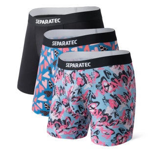 Separatec/枪弹分离原创印花情人节款男士内裤竹浆纤维抑菌透气