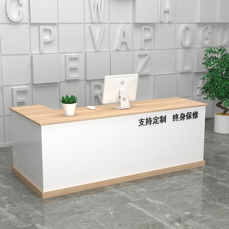 转角收银台平面台小吧台桌子商用超市便利美发店水果店迎宾接待台