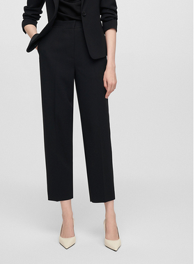 ELLASSAY歌力思早春新款醋纤舒适简约直筒休闲裤女EWE361K05300