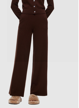 ELLASSAY歌力思秋季新款100%绵羊毛简约休闲裤女EWD353M04300