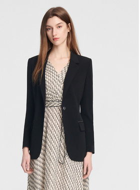 ELLASSAY歌力思2026春季新款三醋酸职场一粒扣西装EWE353T01500