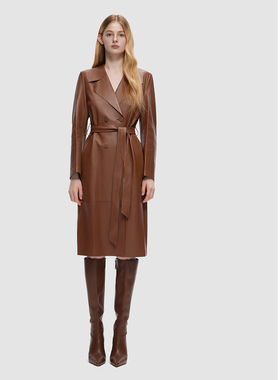 ELLASSAY歌力思秋冬新款端庄大气时尚前卫皮衣女EWF334X00500