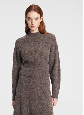 ELLASSAY歌力思秋冬新款绵羊毛半高领修身针织衫女EWE354M03700