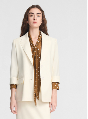 ELLASSAY歌力思秋季新款三醋酸羊毛简约高级西装女EWE353T03800