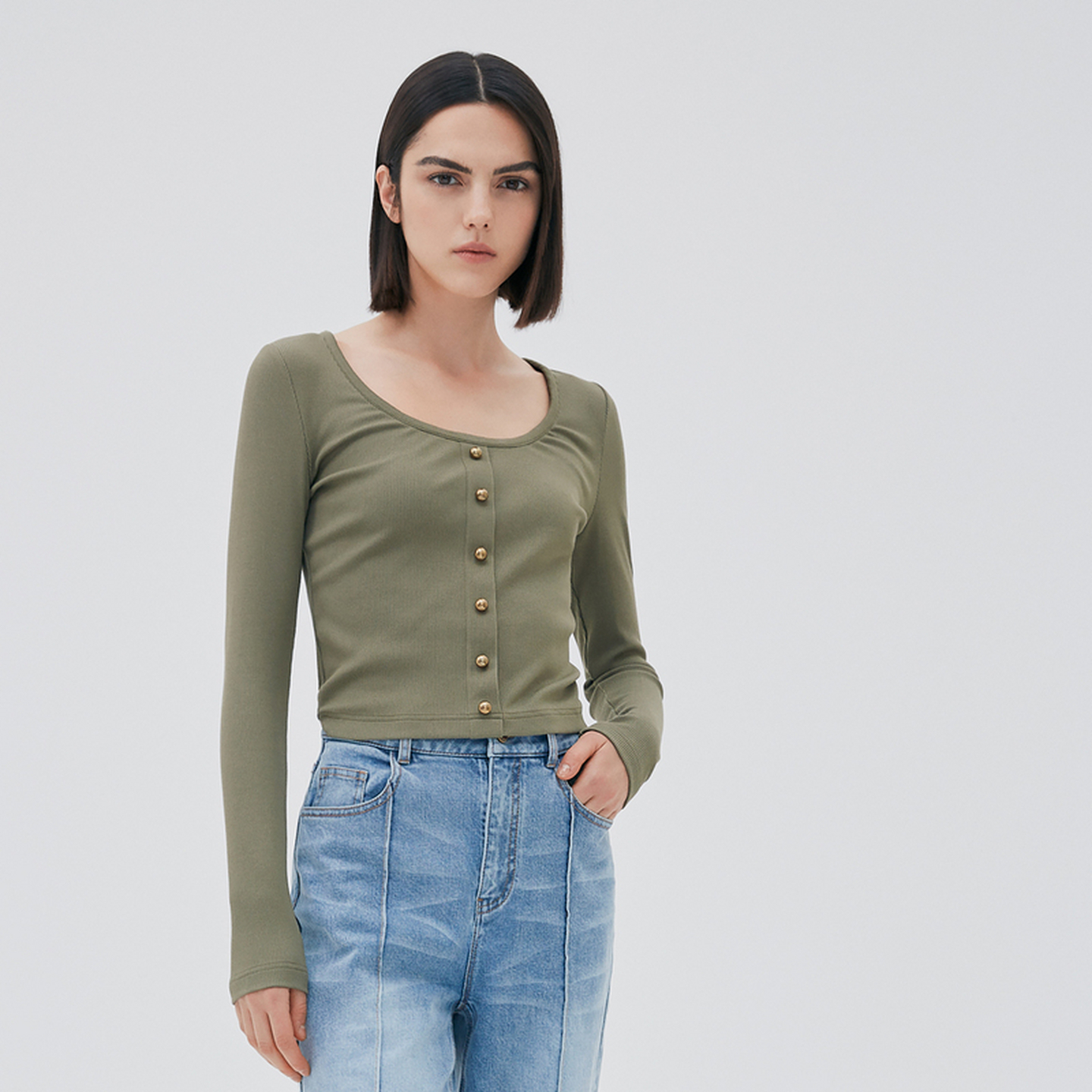 ELLASSAY歌力思秋季新款简约休闲修身百搭针织衫女EWW333Z00200