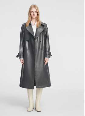 ELLASSAY歌力思秋季新款时髦率性大翻领风衣女EWB353F00600