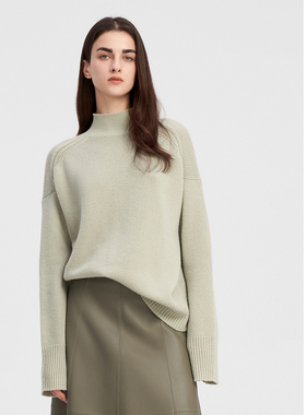 ELLASSAY歌力思秋冬新款简约优雅风毛针织衫女EWW344M08000