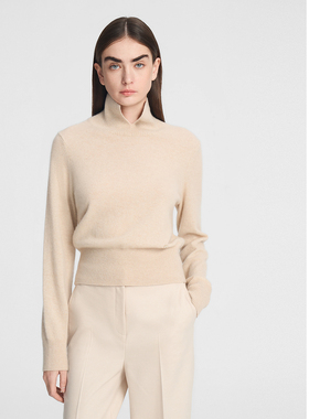 ELLASSAY歌力思秋季新款100%山羊绒剪刀领针织衫女EWE354M15000