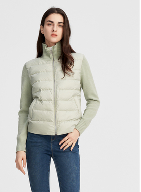 ELLASSAY歌力思秋季新款鹅绒气质短款立领羽绒服女EWW343L00800