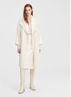 ELLASSAY歌力思秋冬新款云朵羊绒双面呢大衣女EWW344D01400