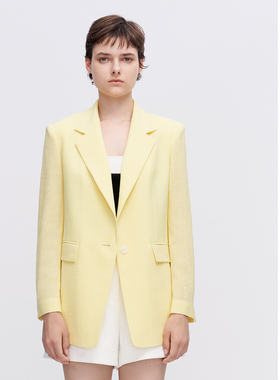 ELLASSAY歌力思春夏新款三醋酸高级感通勤西装外套女EWE342T00700