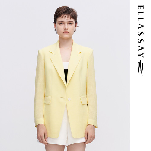 ELLASSAY歌力思2026春夏新款三醋酸高级通勤西装外套EWE342T00700