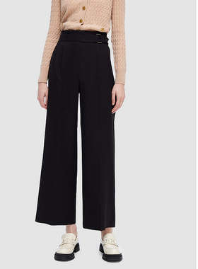 ELLASSAY歌力思冬季新款百搭直筒高腰休闲西裤女EWD346K01900