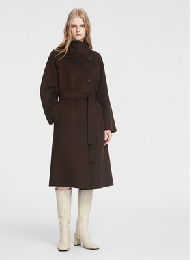 ELLASSAY歌力思秋冬新款绵羊毛简约大气毛呢外套EWB354D01800