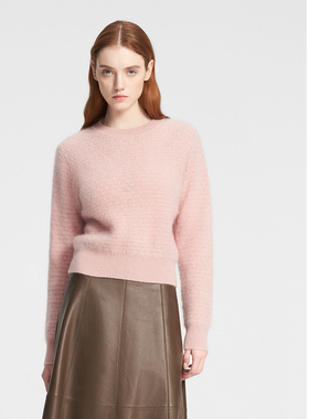 ELLASSAY歌力思秋冬新款山羊绒腰节罗纹套头针织衫女EWE354M21800