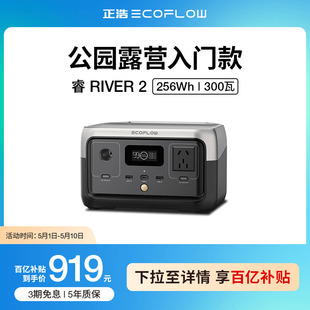 磷酸铁锂 正浩 睿2户外移动电源220v EcoFlow车载快充便携笔记本电源充电宝露营家用停电应急备用电源