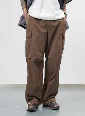 NUMBERSALT盐号25ss日系复古休闲百搭长裤便捷工装轻薄宽松长裤男