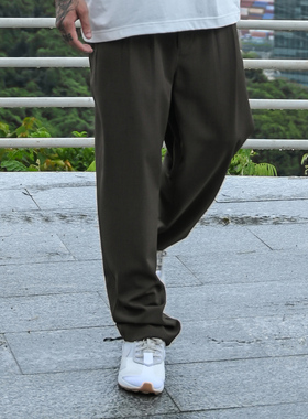 NUMBERSALT盐号22SS新品直筒休闲裤男日系复古宽松抗皱垂感长西裤