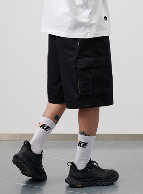 NUMBERSALT盐号24SS新款日系宽松工装短裤风琴口袋休闲五分短裤薄