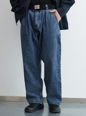 NUMBERSALT盐号宽松直筒牛仔裤男休闲秋季潮牌工装长裤百搭阔腿裤