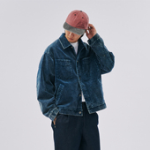 NUMBERSALT25AW灯芯绒休闲外套男日系洗褪炒色翻领开衫 夹克秋冬厚