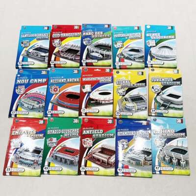 足球球场模型立体拼图 阿森纳巴萨拜仁多特曼城曼联巴黎皇马热刺