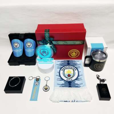 曼城 足球周边礼盒 球迷生日礼物