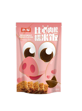 水军锅巴138克*3袋蟹香蛋黄糯米锅巴黑金肉松海鲜零食脆网红小吃
