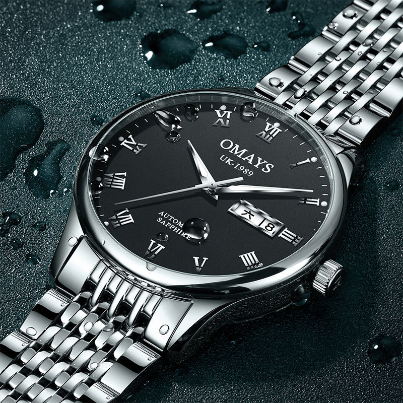 欧美时手表男士全自动机械表夜光男表瑞士品质休闲商务品牌腕表