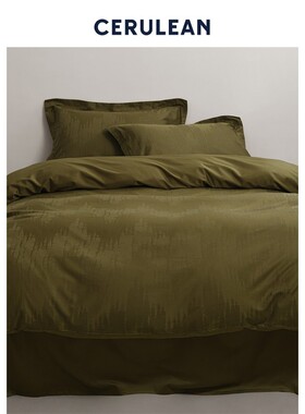 CERULEAN蔚澜全棉染色提花床上四件套2026新款纯棉被套轻奢高级感