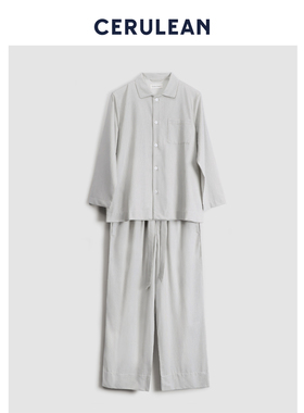 CERULEAN蔚澜A类母婴级植物染家居服长袖长裤套装两件套0化学染料