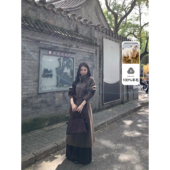 pusumede曼城之都 全羊毛双面呢大衣女高级感中长款 收腰毛呢外套