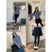 pusumede 现货6.5折 压褶半身裙女设计感百褶短裙显瘦气质a字裙