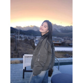 美式 pusumede 现货6折 飞行员夹克羽绒内胆女保暖宽松休闲外套