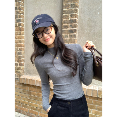 奢暖冬时100%羊毛半高领长袖