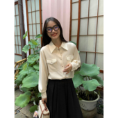 衬衫 小香风法式 女休闲衬衣复古气质通勤上衣 现货4折 pusumede