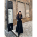 a字裙子 高级软糯针织百褶半身裙女垂感中长款 pusumede 质感系列