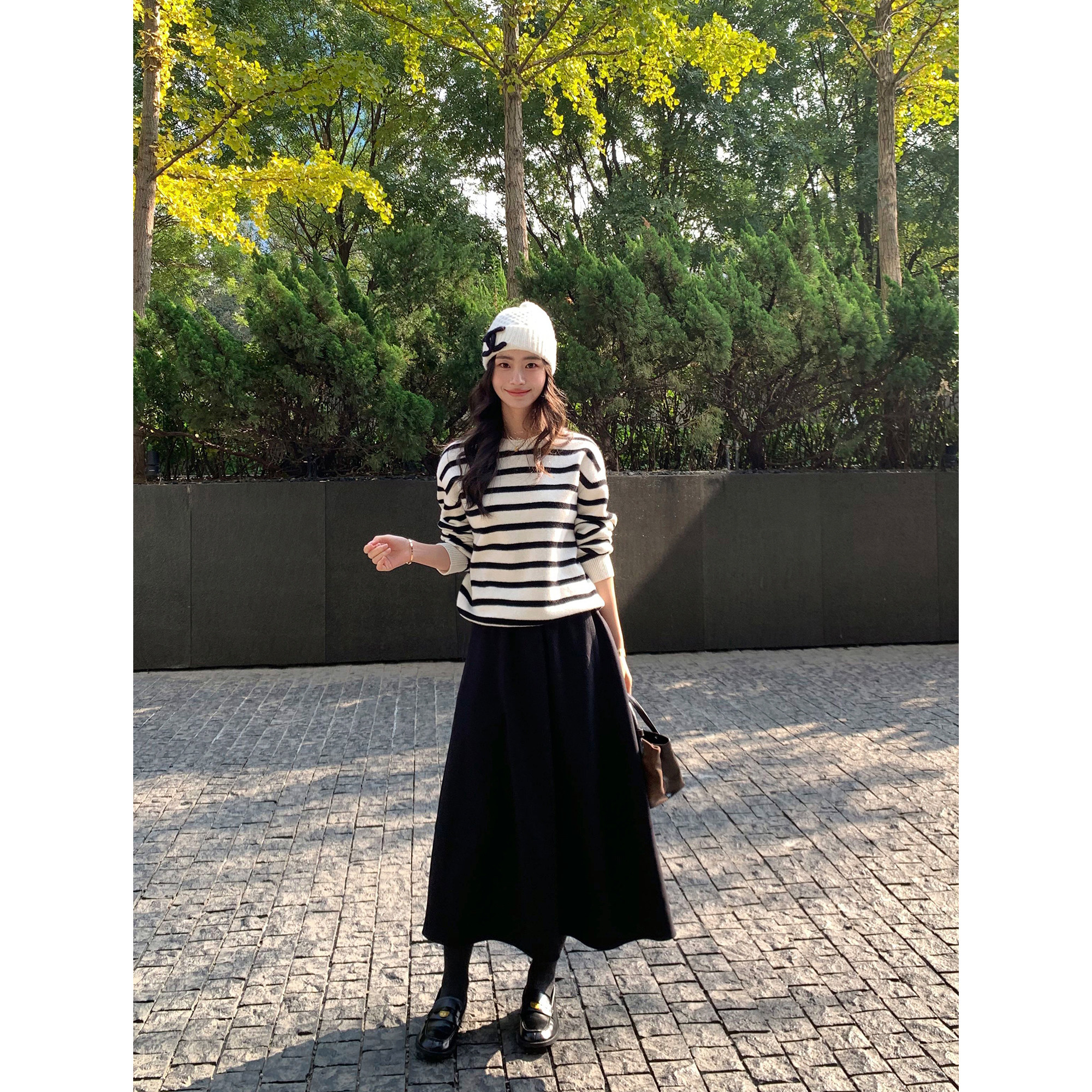 pusumede日常随穿 复古西装a字半身裙女简约垂坠感气质大裙摆半裙,女装/女士精品,半身裙,淘宝优惠券,粉丝福利购,淘宝优惠卷