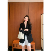 高级感无领西装 pusumede 时髦进阶 外套女宽松休闲气质廓形西服