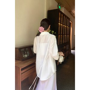 天丝防晒衬衫女夏款外搭开衫