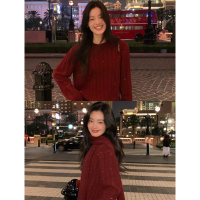 套头毛衣女新款气质上衣