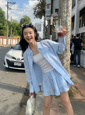pusumede 白色蓬蓬半身裙女新款法式甜美蛋糕裙气质百搭a字短裙
