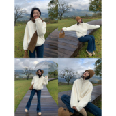 宽松保暖环保仿皮草女休闲开衫 pusumede 现货5.5折 毛毛外套